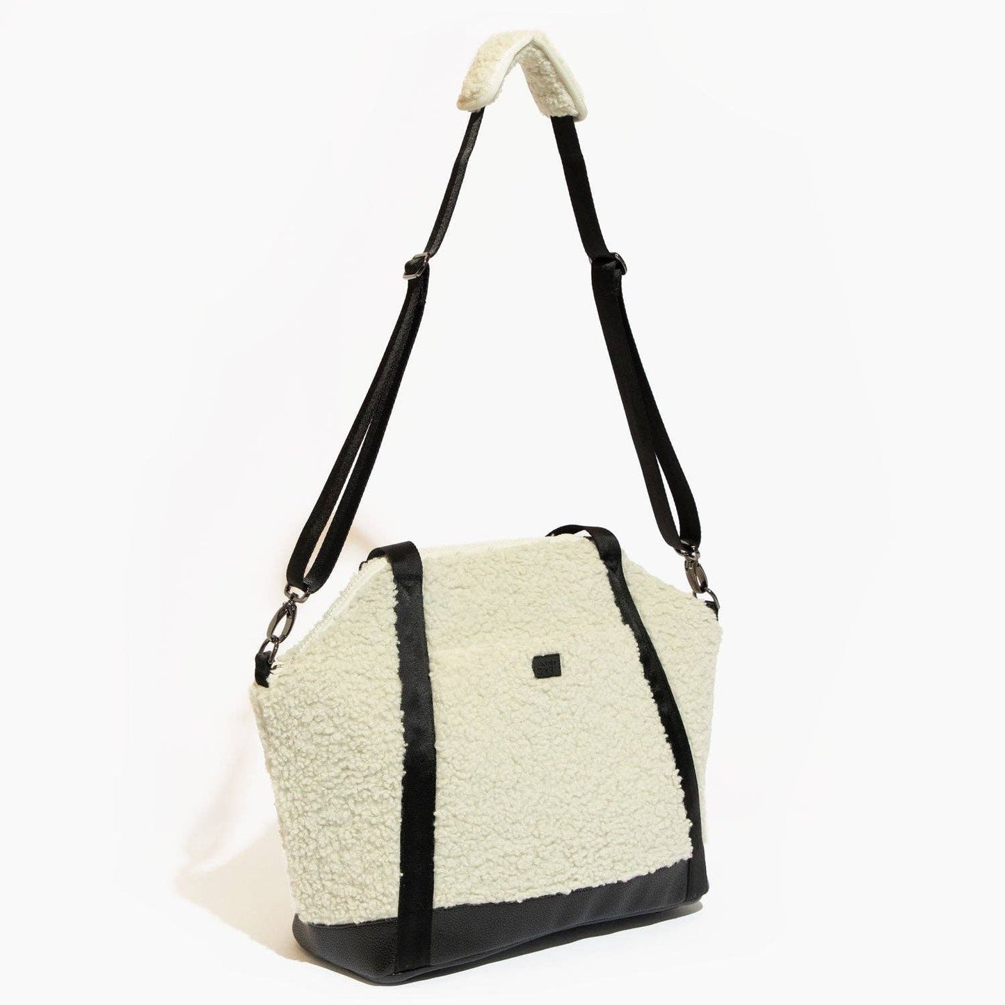 Freshly Picked Ebony Sherpa Teddy Tote Backpack