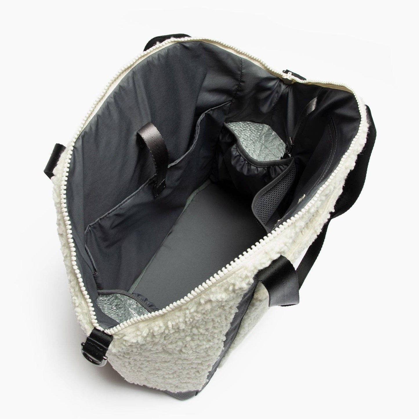 Freshly Picked Ebony Sherpa Teddy Tote Backpack