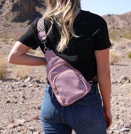 Handbag Sling Cross Body Bag | Rebeca Blush