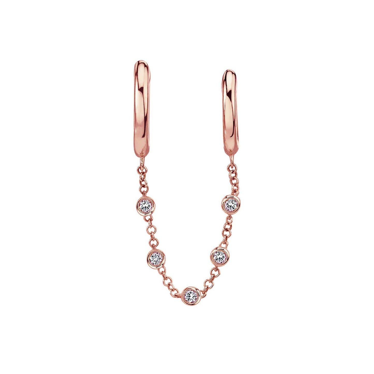 Double hoop Earrings, Single
