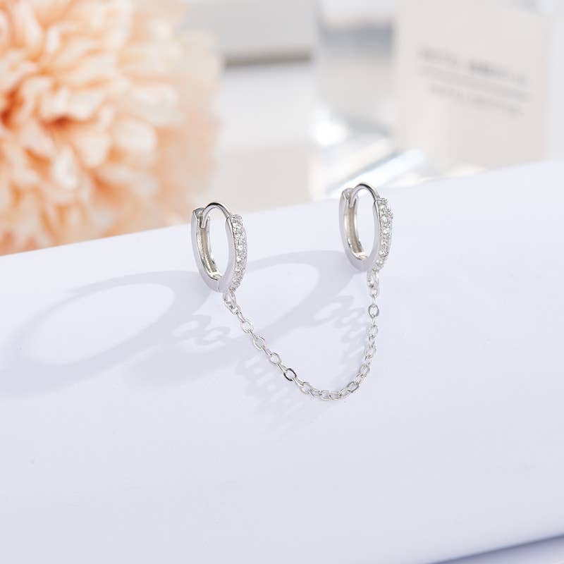 Gold Chain Earring - Single