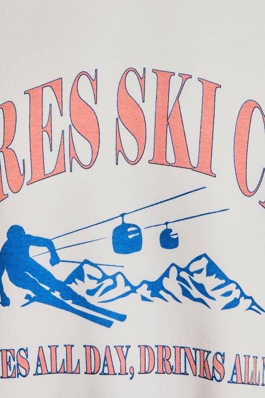 Apres Ski Club' Crewneck Oversized Sweatshirt