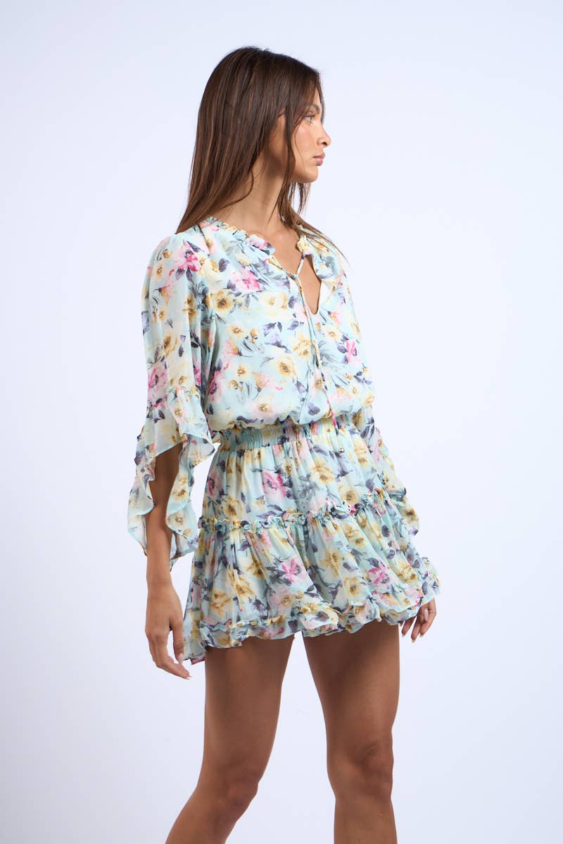 Floral Flare Mini Dress