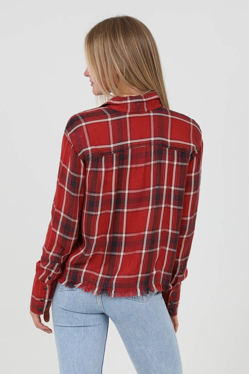 Frayed Hem Shirt
