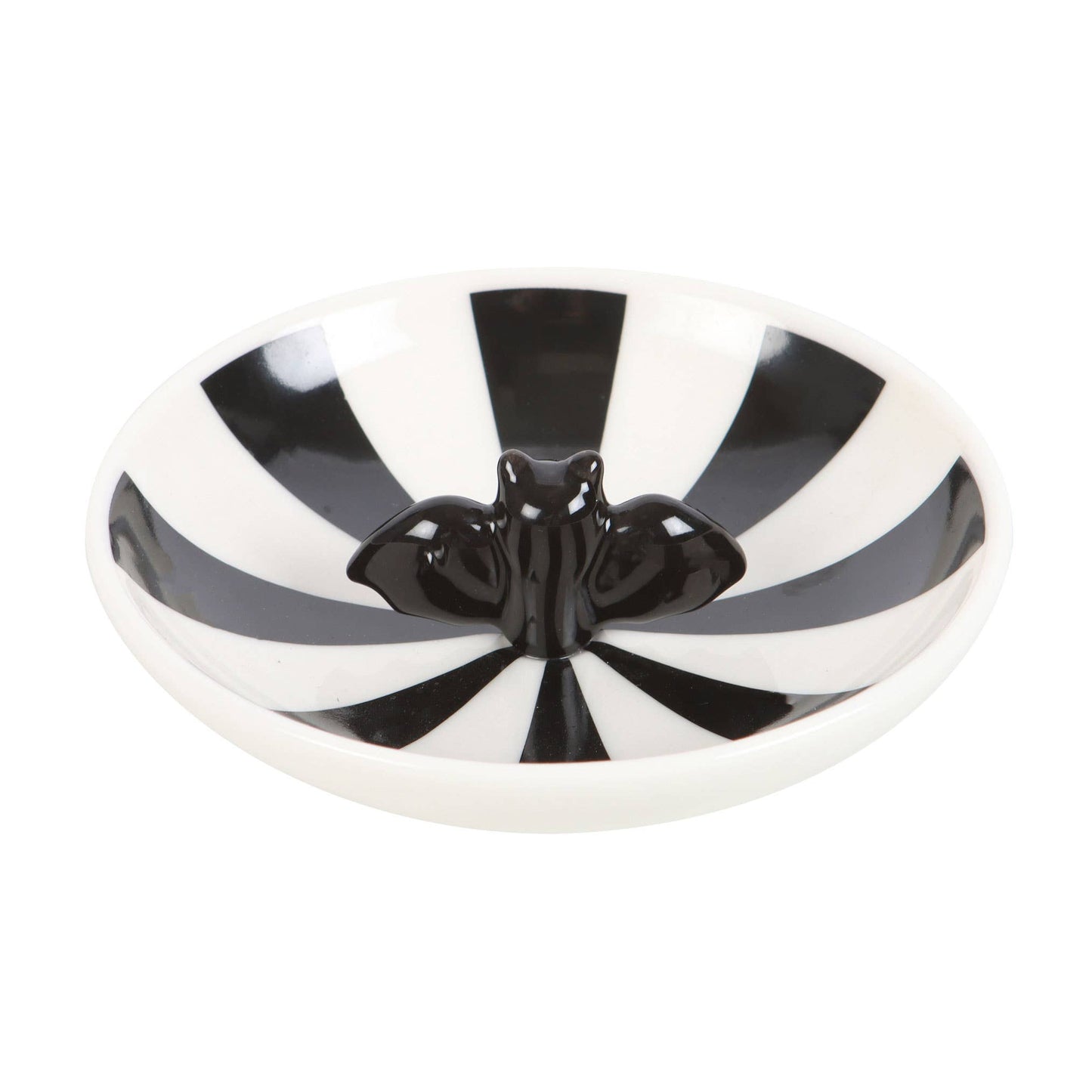 Striped Bat Halloween Trinket Dish