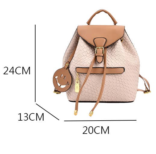 WOMEN LEISURE CONTRAST COLOR BACKPACK