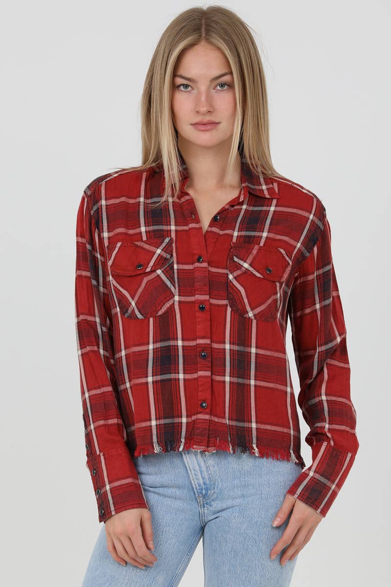 Frayed Hem Shirt