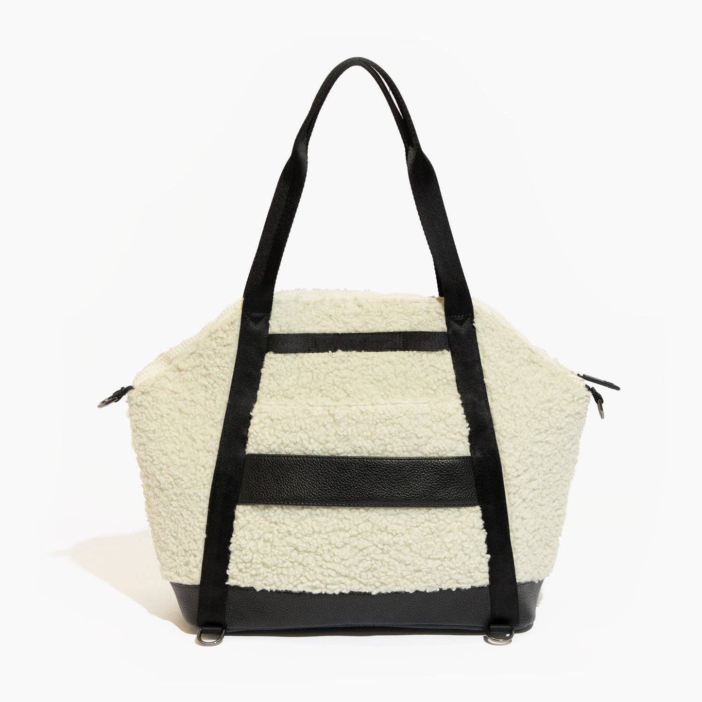 Freshly Picked Ebony Sherpa Teddy Tote Backpack