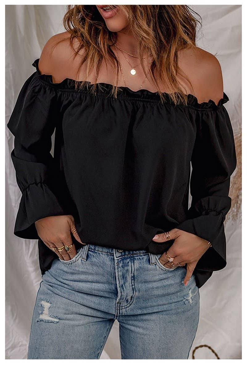 PULLOVER OFF-SHOULDER TOP