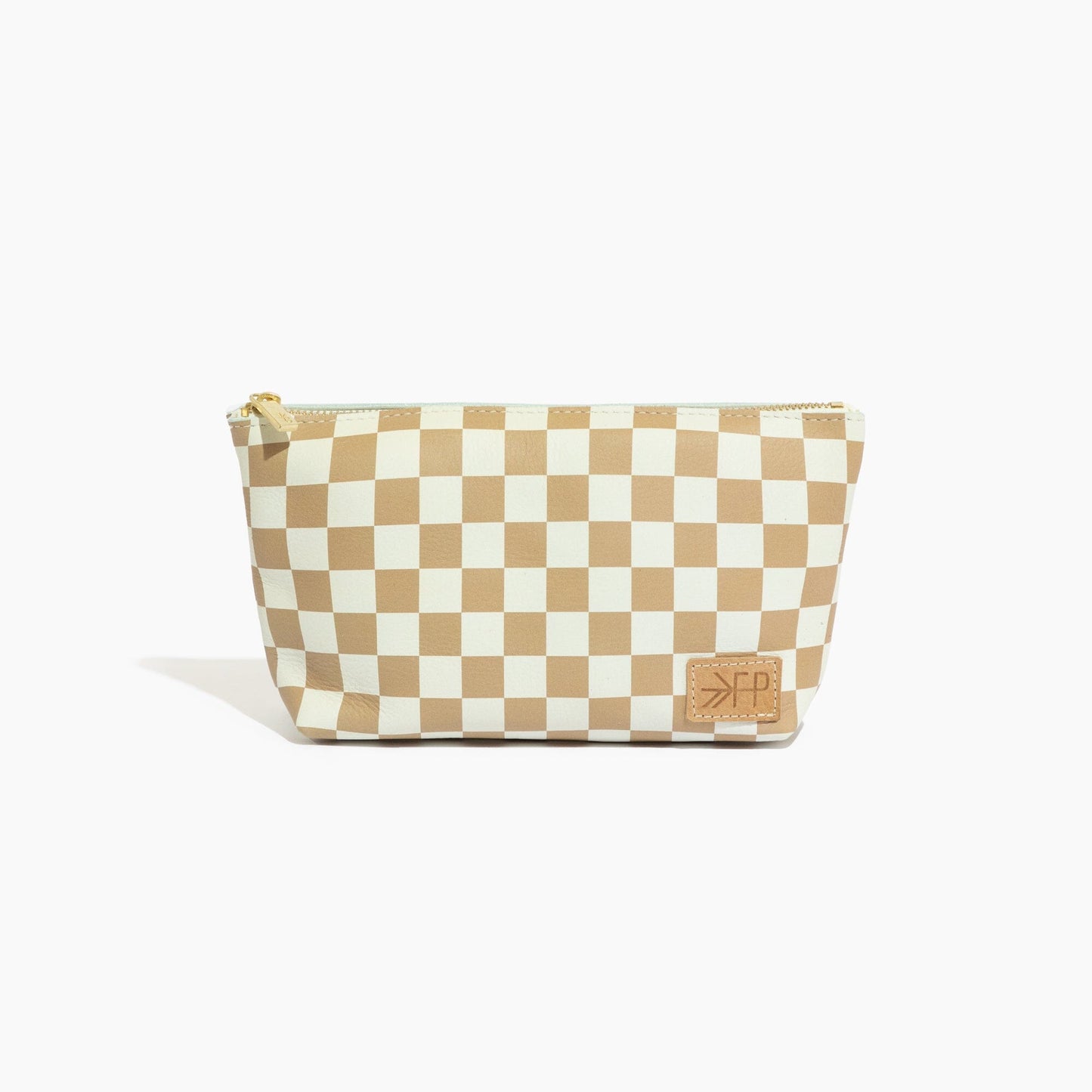 Freshly Picked Tan Check Utility Pouch