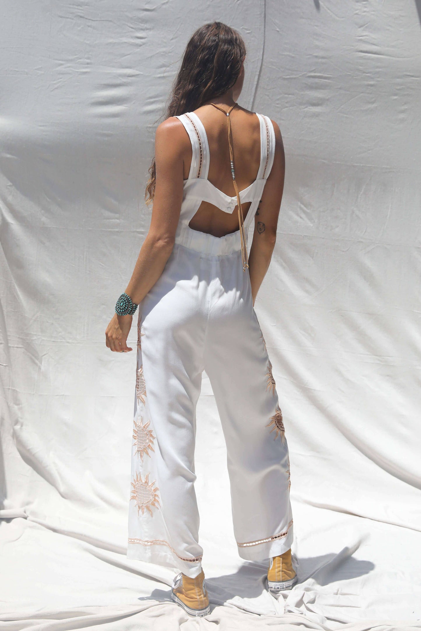 Hitchhike Jumpsuit: Western Bone