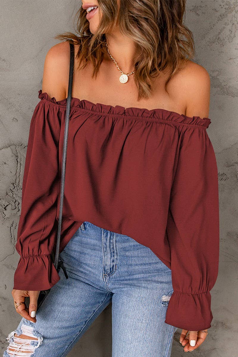 PULLOVER OFF-SHOULDER TOP