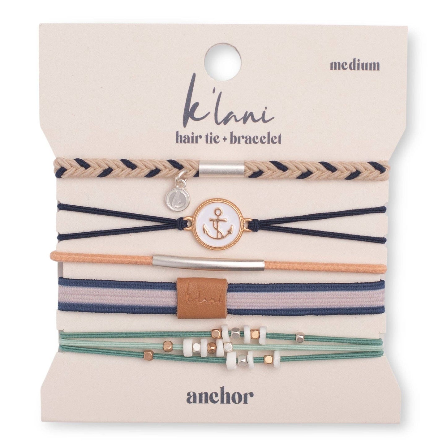 K'Lani Hair Tie Bracelets: Anchor