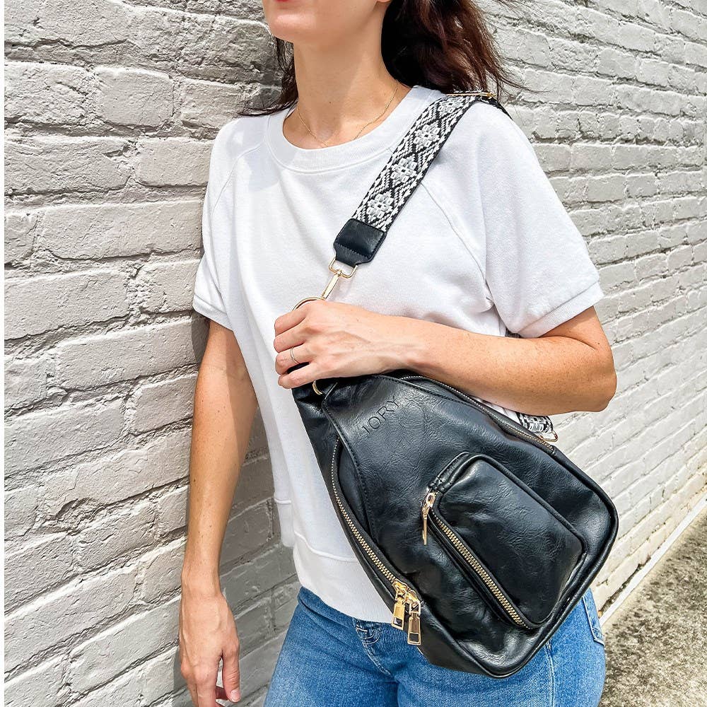 Handbag Sling Cross Body Bag | Hailey Midnight