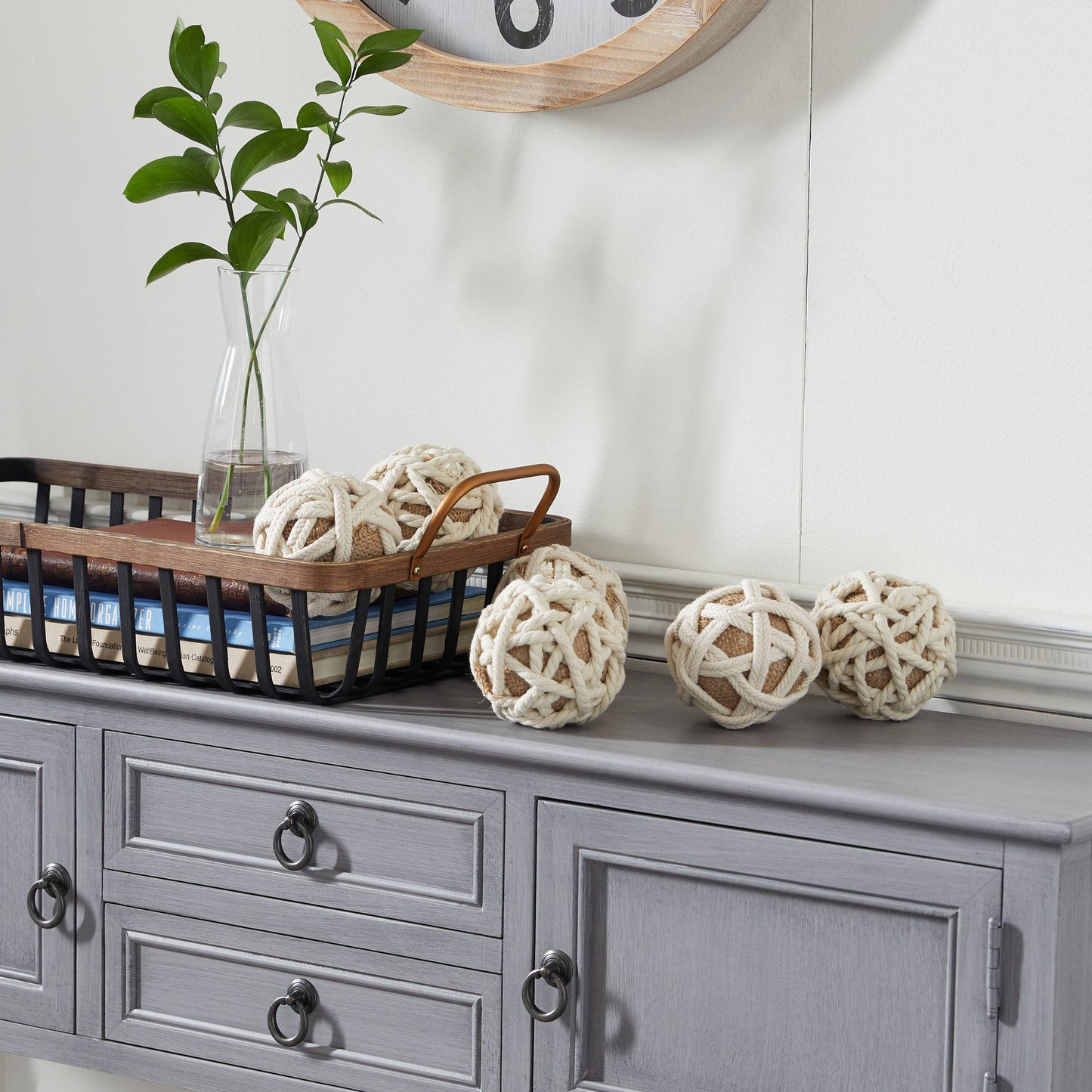 Jute Rope Woven Decorative Ball Orb