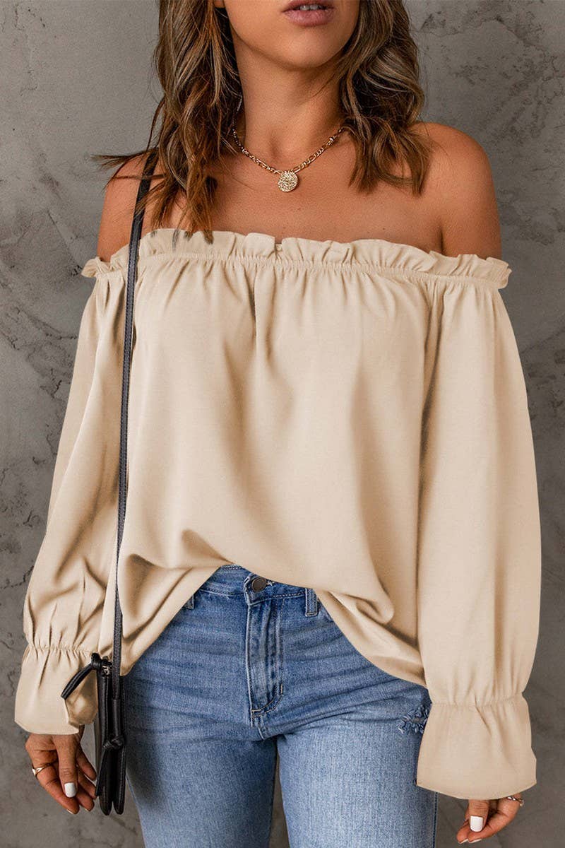 PULLOVER OFF-SHOULDER TOP