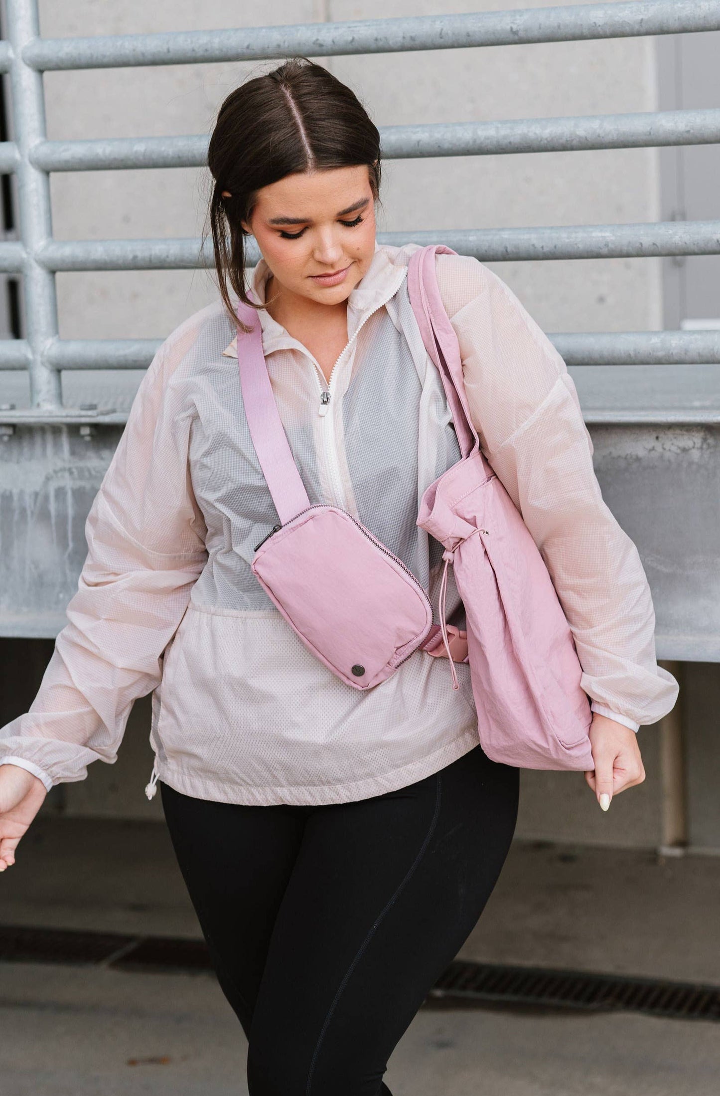 Madison Crossbody Satchel Belt Bag Fanny Pack: Camel