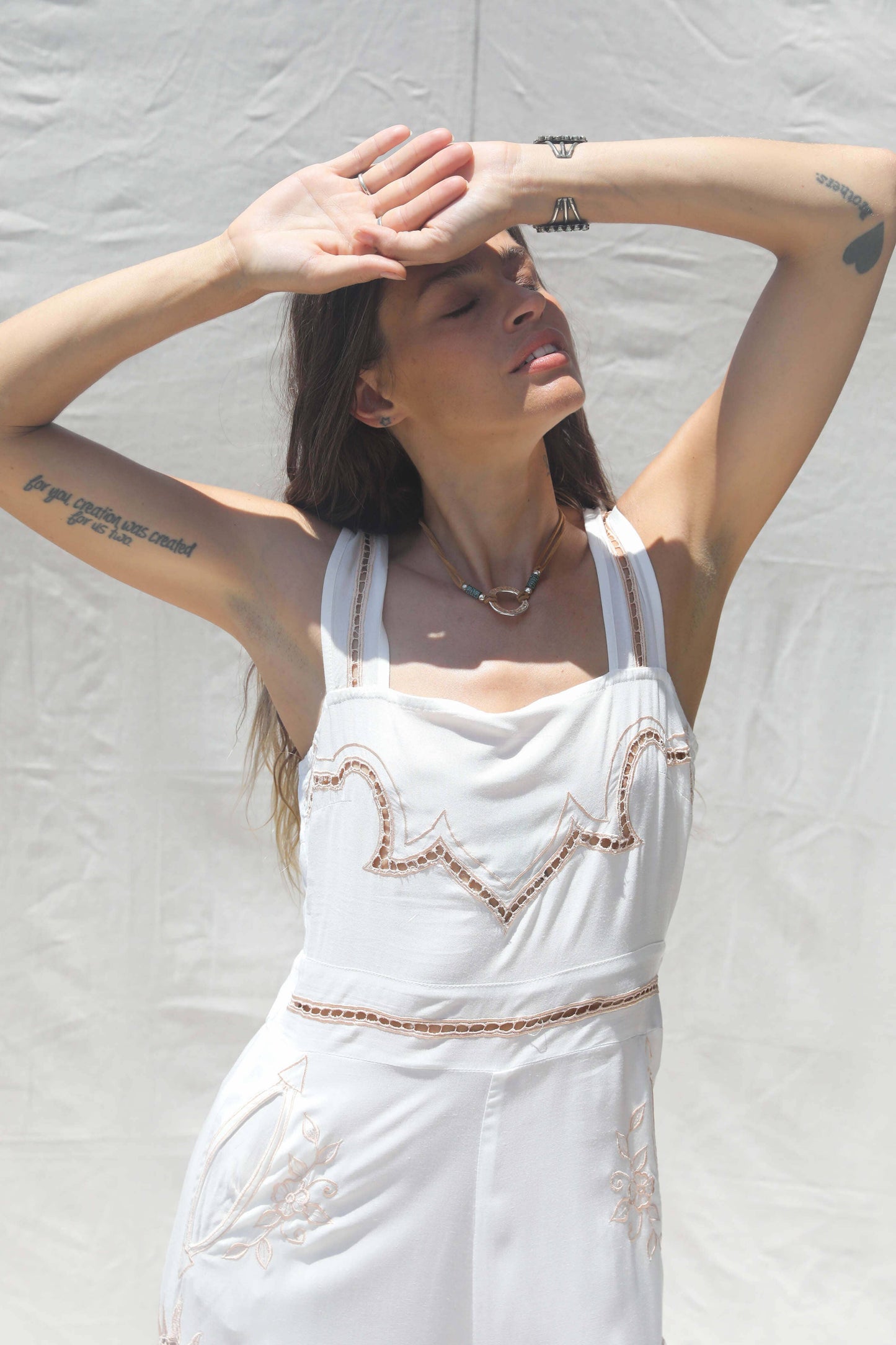 Hitchhike Jumpsuit: Western Bone