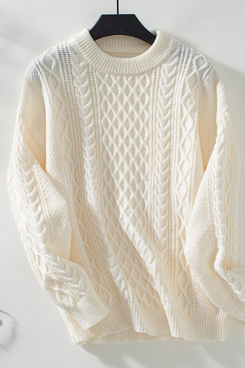 Twisted Knitted Sweater