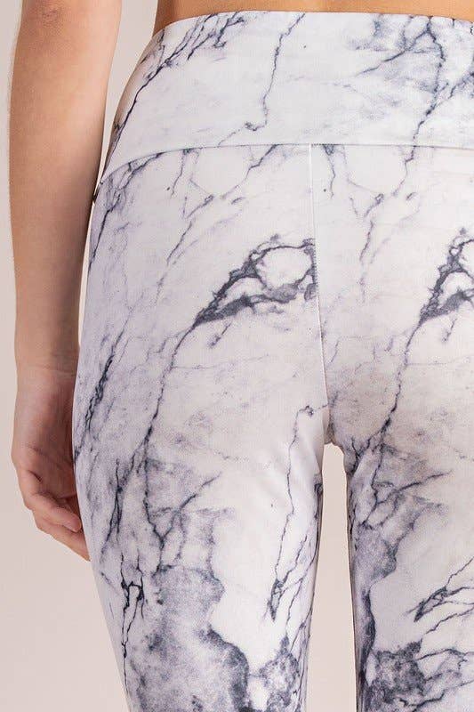 MARBLE PRINT LEGGINGS