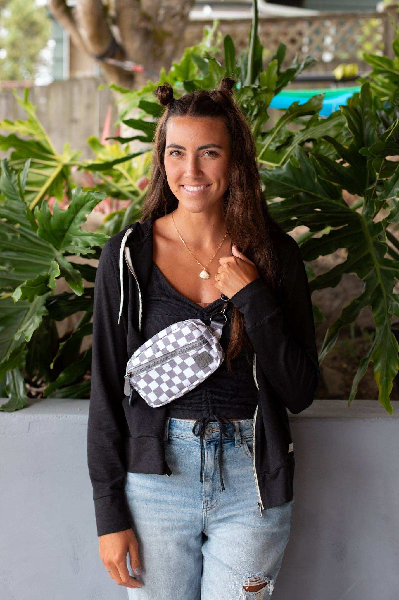 MINI Sling in Grey Check