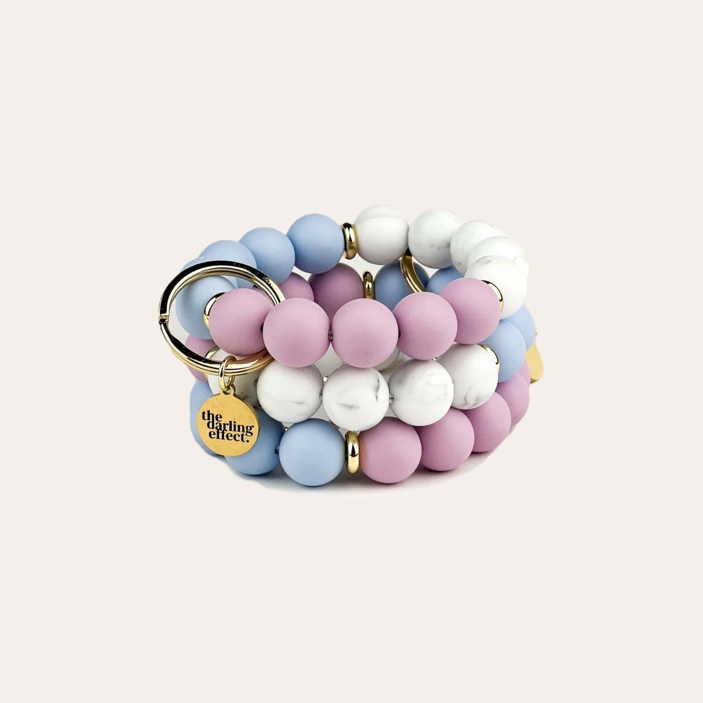 Silicone Keychain Wristlet - Periwinkle Skies