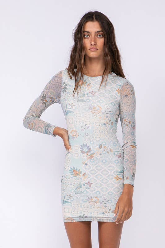 Boho Floral Mini Dress