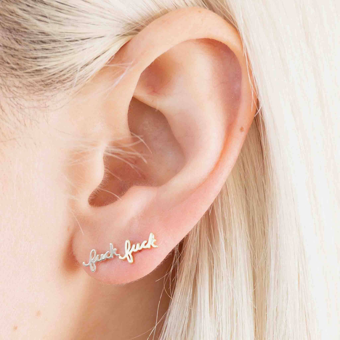 Fuck Stud Earring
