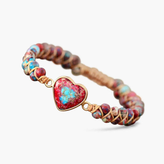 Heart Western Bracelet: Turquoise