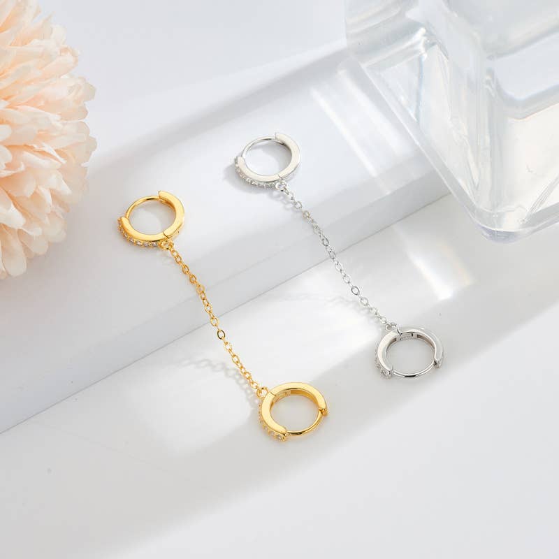 Gold Chain Earring - Single