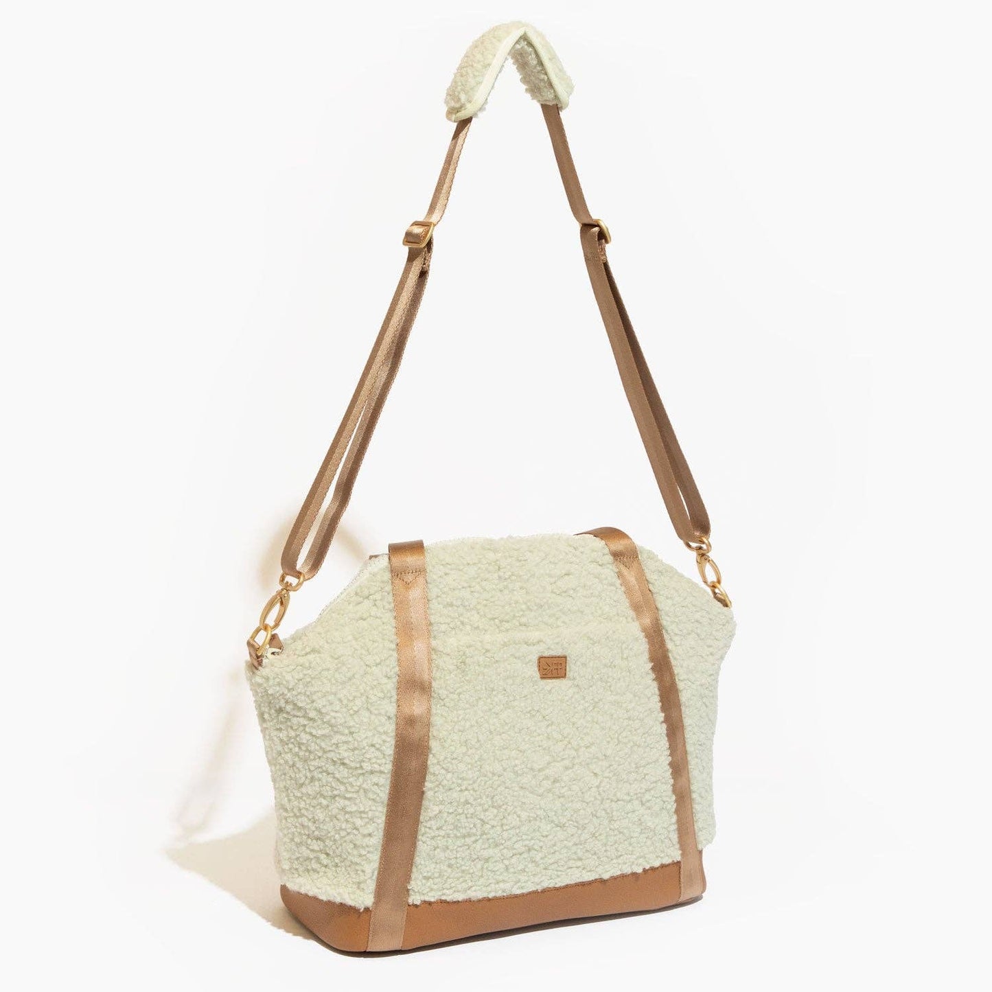 Freshly Picked Butterscotch Sherpa Teddy Tote Backpack