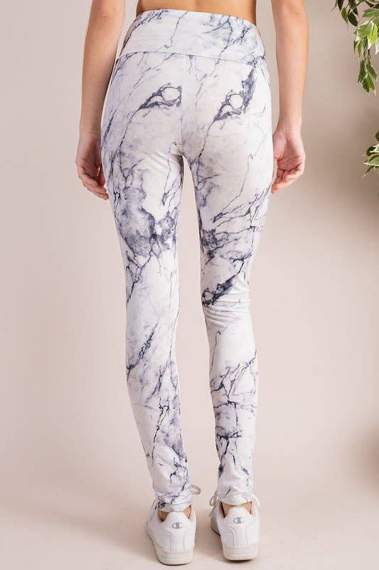 MARBLE PRINT LEGGINGS