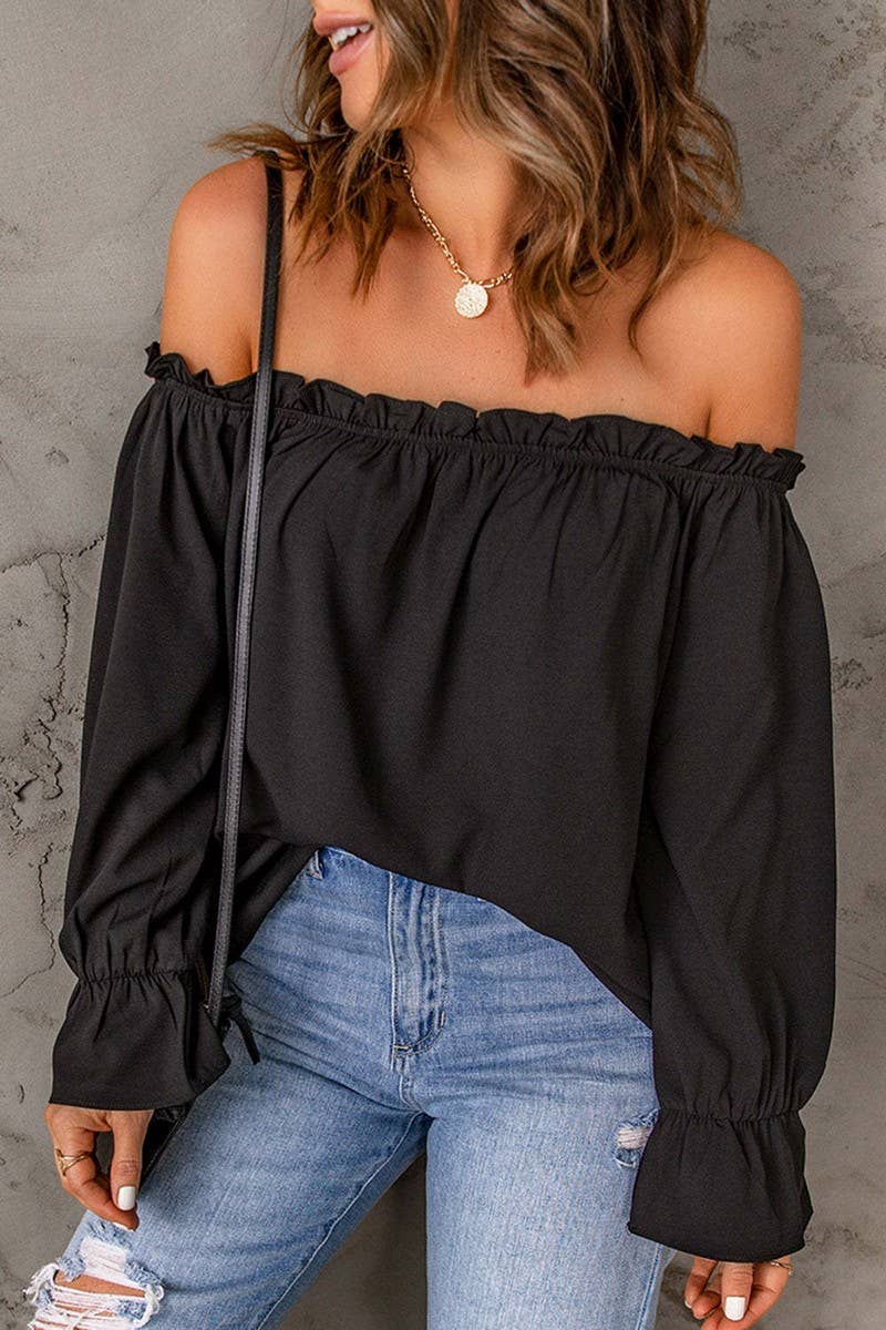 PULLOVER OFF-SHOULDER TOP