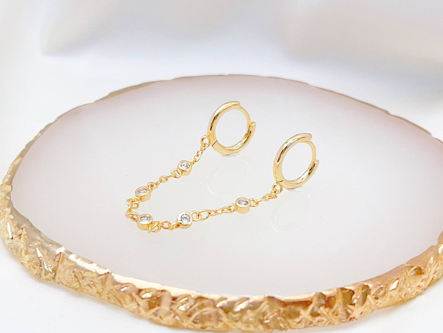 Double hoop Earrings, Single