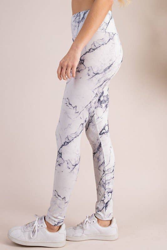 MARBLE PRINT LEGGINGS