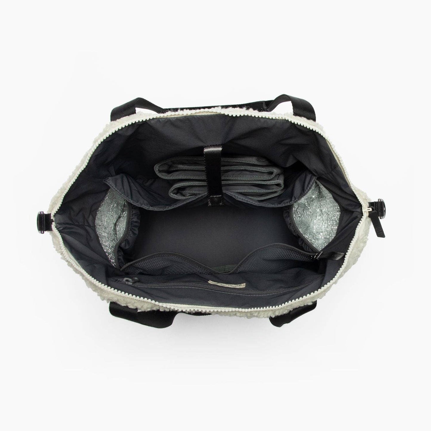 Freshly Picked Ebony Sherpa Teddy Tote Backpack