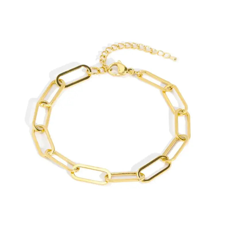 18K Gold Plated Copper Pearl and Gold Beaded Ball Bracelet
