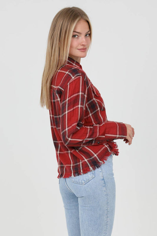Frayed Hem Shirt