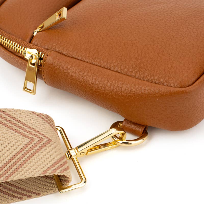 The Harlow | Sling Bag with Chevron Strap