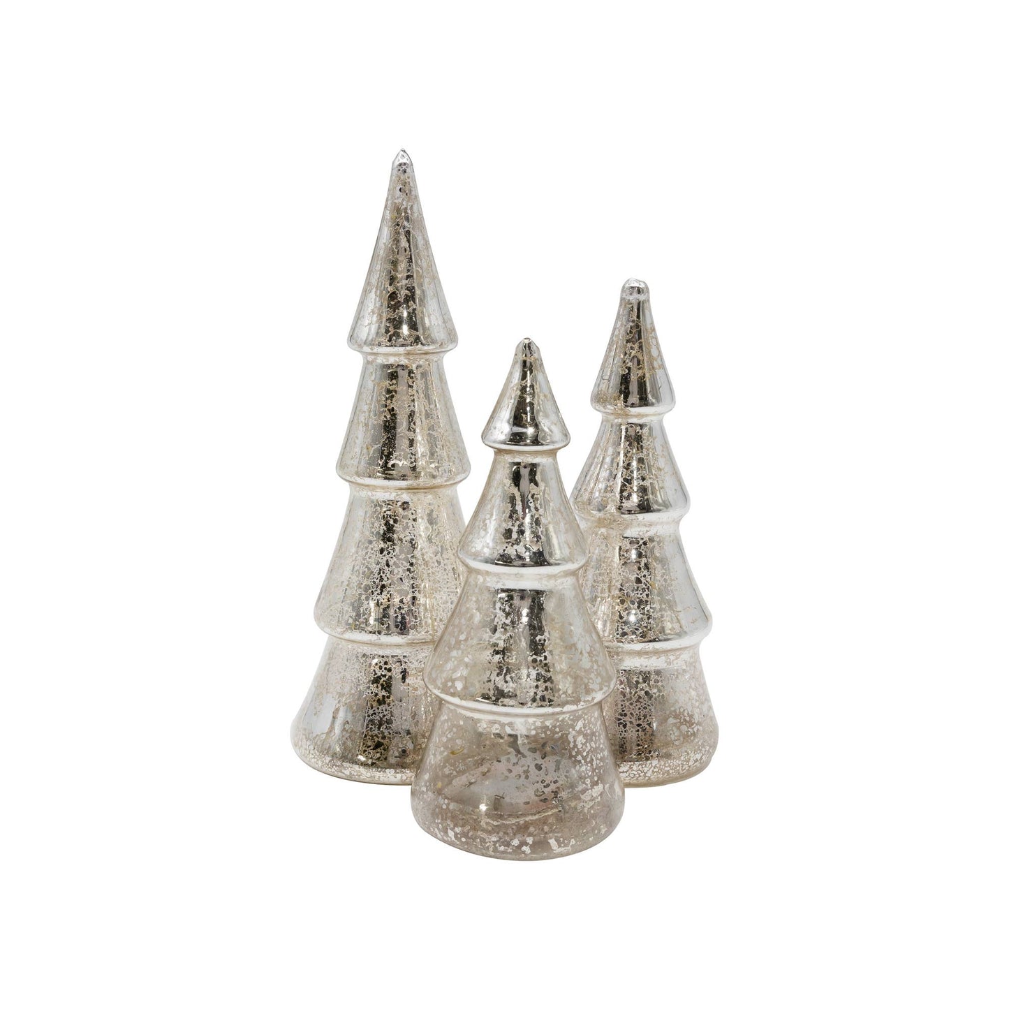 Mercury Silver Glass Trees