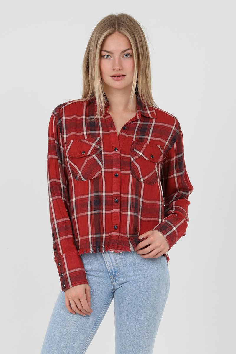 Frayed Hem Shirt