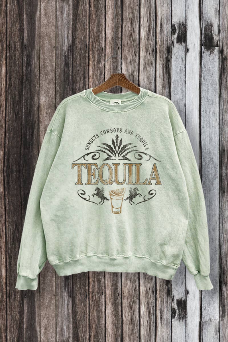 Tequila Crest Mineral Washed Sweatshirt