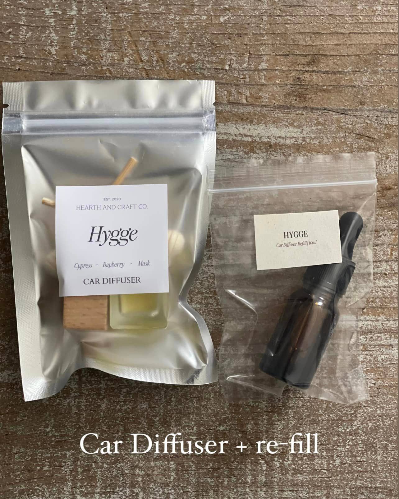 Cozy Car Diffuser + Refills: Seaside / 1 pre-filled diffuser