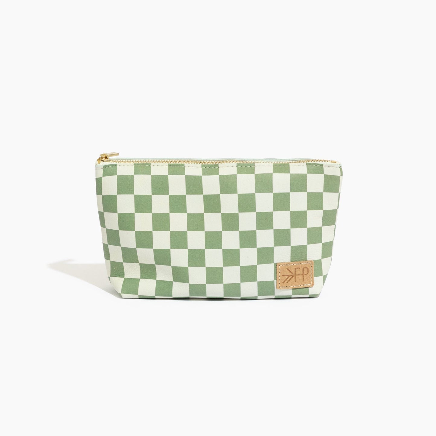 Freshly Picked Sage Check Utility Pouch