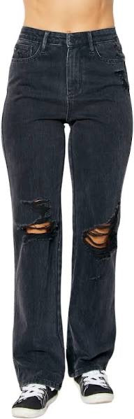 Judy Blue High Waist Rigid Magic 90's Destroyed Knee Jean
