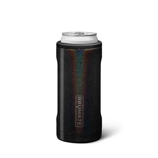 BRUMATE -HOPSULATOR SLIM | GLITTER CHARCOAL | 12OZ SLIM CANS