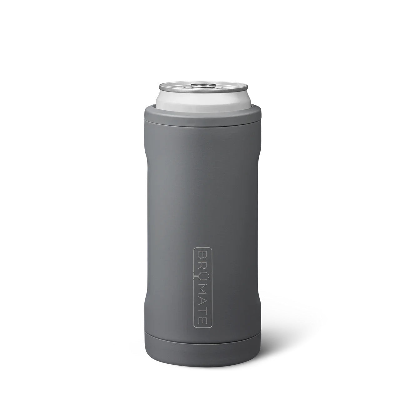 BruMate-HOPSULATOR SLIM | MATTE GRAY | 12OZ SLIM CANS
