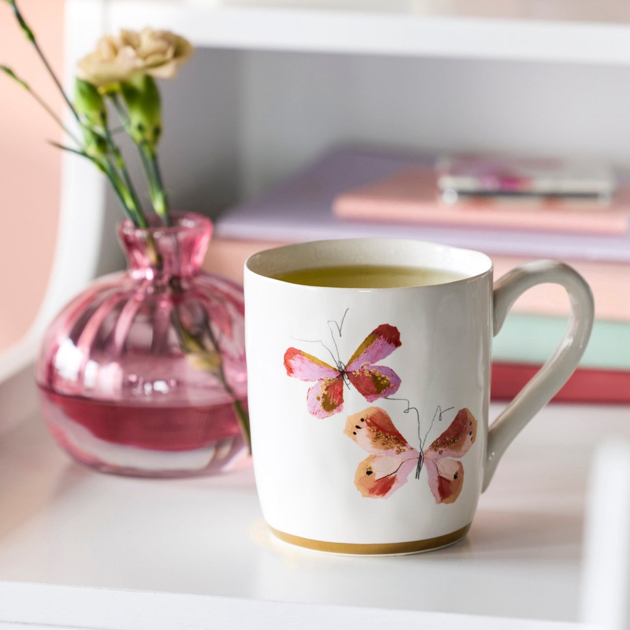 Pink Glass Bud Vase