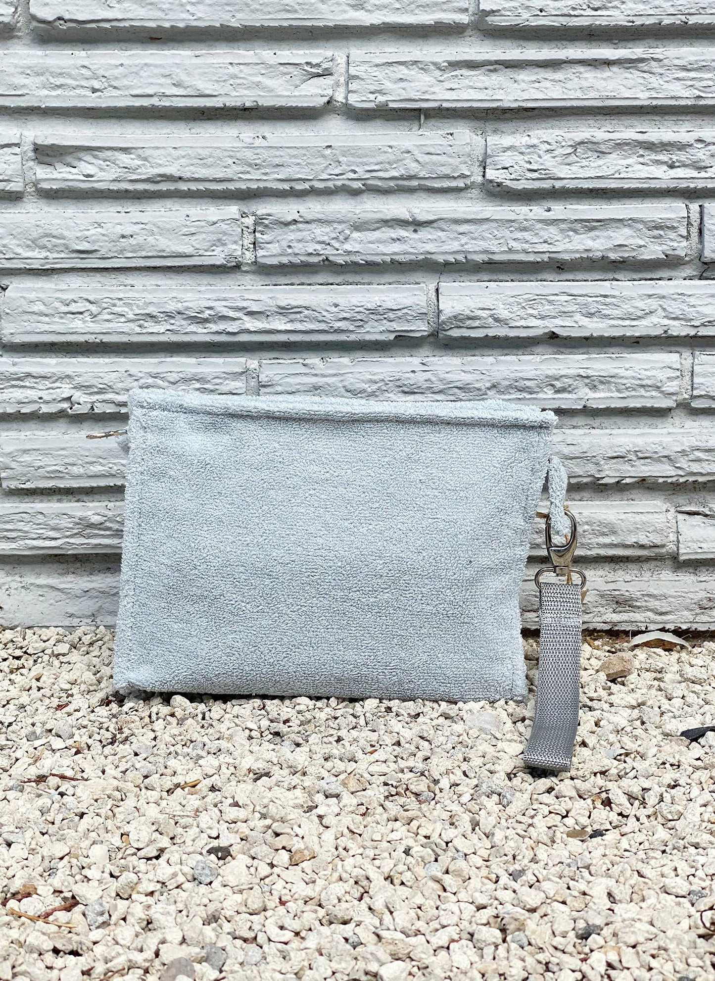Small Terry Pouch Plastic Lined: Fushia