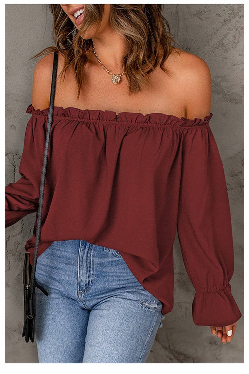 PULLOVER OFF-SHOULDER TOP